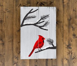 Winter Cardinal／冬の鳥(BB-TS-079)